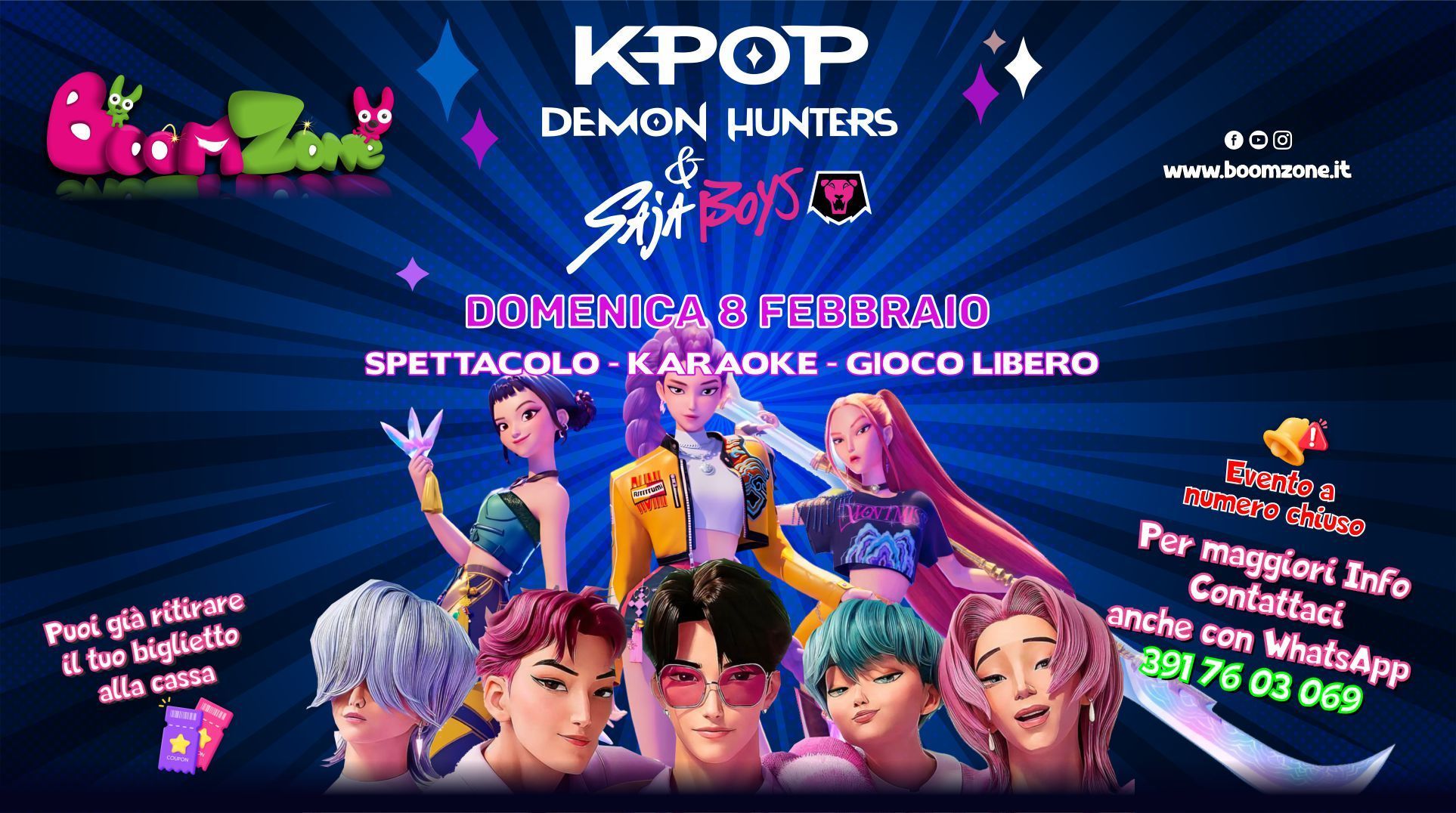 Evento Speciale KPop Demon Hunters and Saja Boys