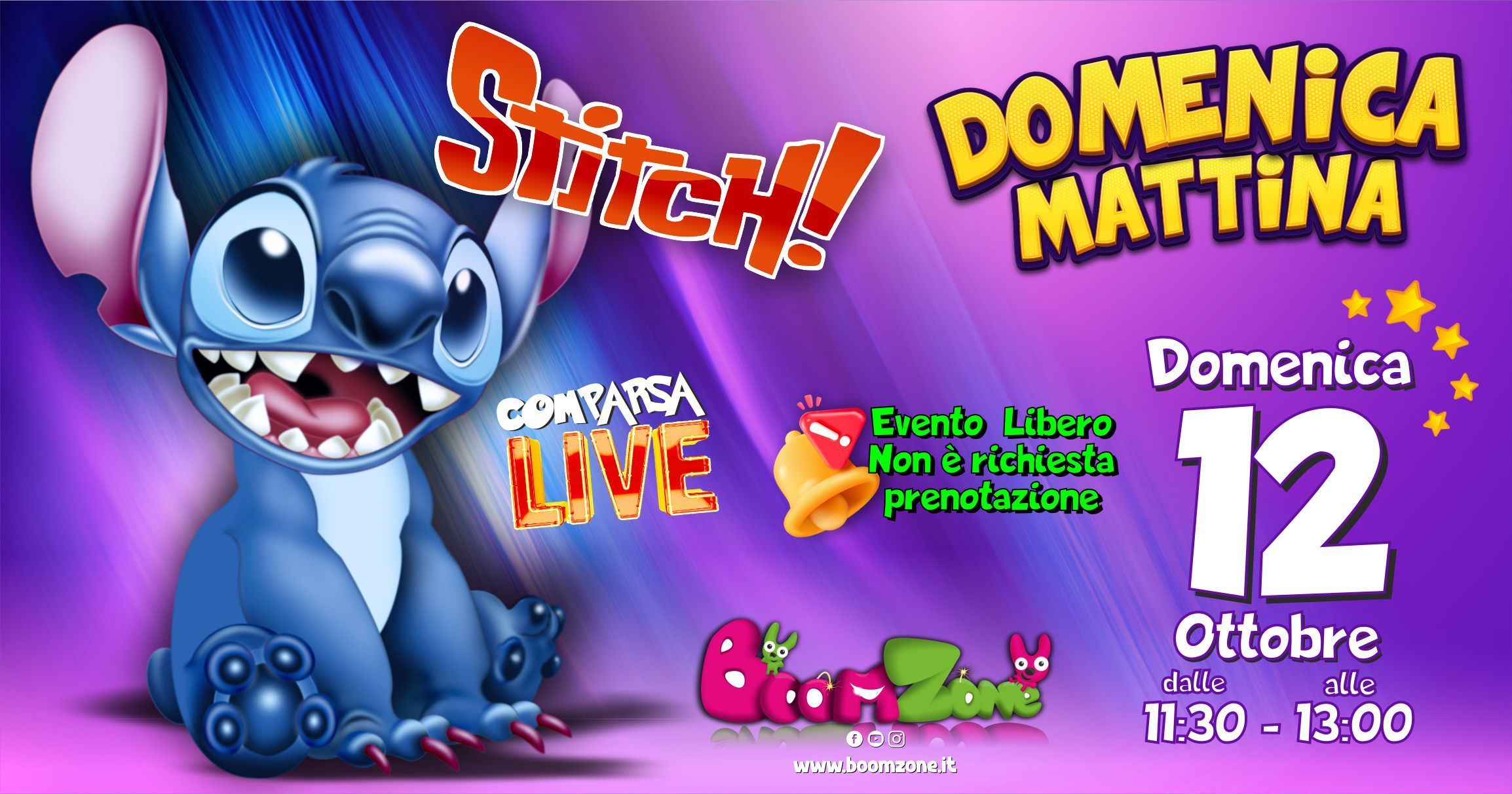 Domenica con Stitch al Boom Zone!, Boom Zone parco divertimenti a Palermo