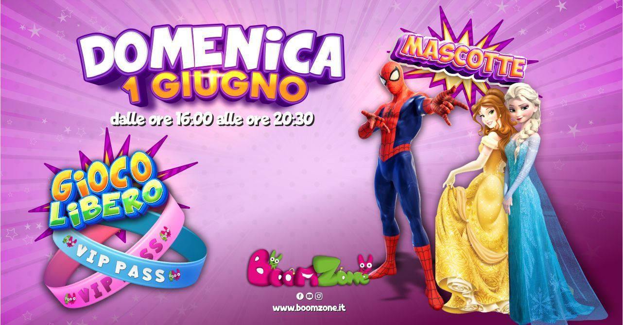 Domenica 1 Giugno al Boom Zone: Divertimento Assicurato!, Boom Zone parco divertimenti a Palermo