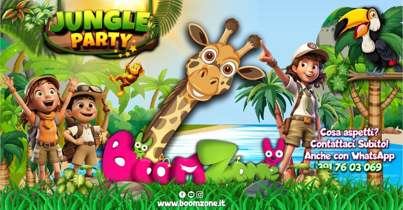 Promozione parco divertimenti Palermo Boom Zone: JUNGLE PARTY con SUPER PROMO!