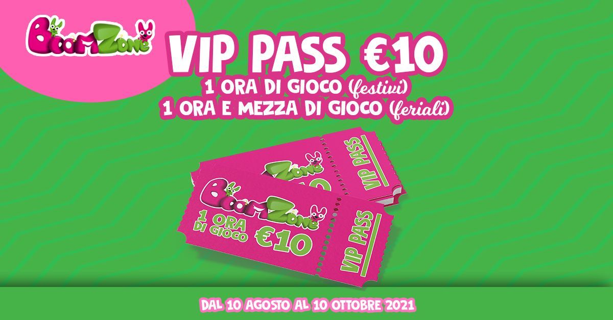 Promozione parco divertimenti Palermo Boom Zone: Vip Pass: 1 ora di Gioco