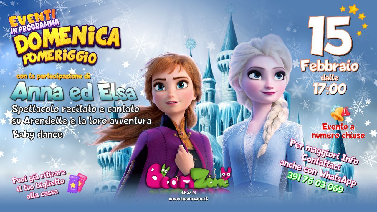 Domenica 15 Febbraio ore 17:00 – Frozen Live Show!