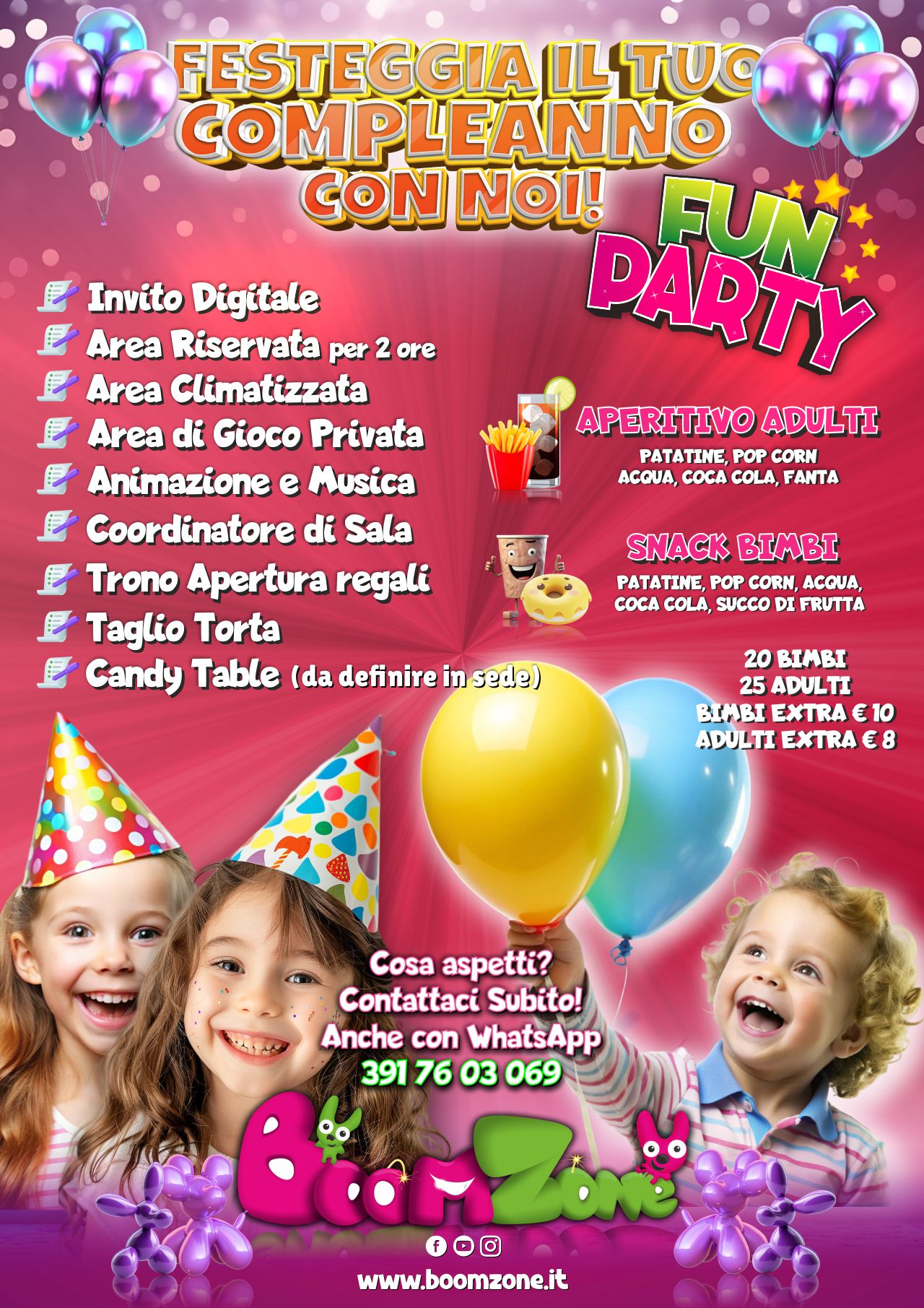 Fun Party - organizzazione feste di compleanno con tavolo a tema a Palermo